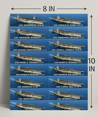 USS Harry S. Truman Aircraft Carrier Poster PosterGoat
