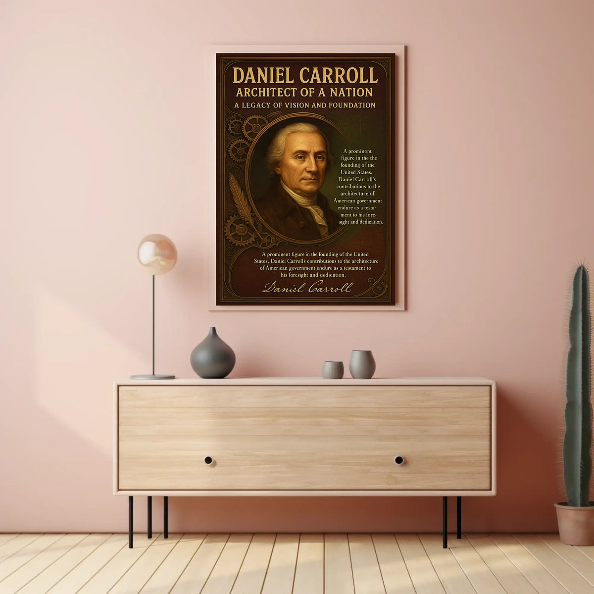 Daniel Carroll Architect of a Nation Poster