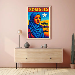 Somalia A Vibrant Tribute Poster