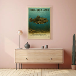 Hillstream Loach Sewellia Lineolata Poster