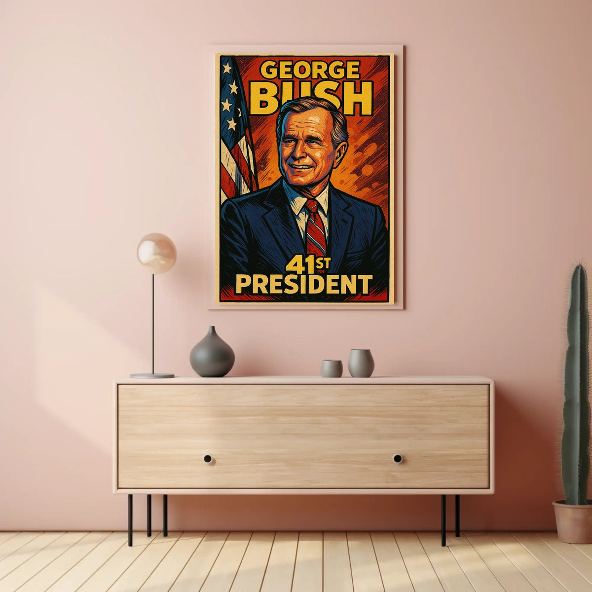 George Bush 41st President Poster Wall Art Decor Home