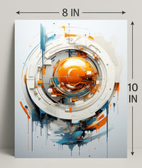 Abstract Technological Sphere Abstract Poster