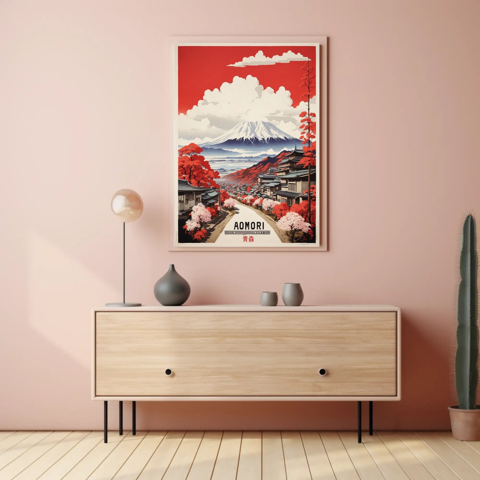 Traditional Aomori Scene Japanese Travel Poster