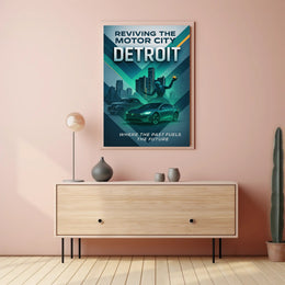 Reviving the Motor City Detroit Poster PosterGoat