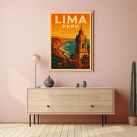 Lima, Peru Travel Poster