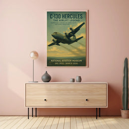 C-130 Hercules Airlift Legend Poster PosterGoat