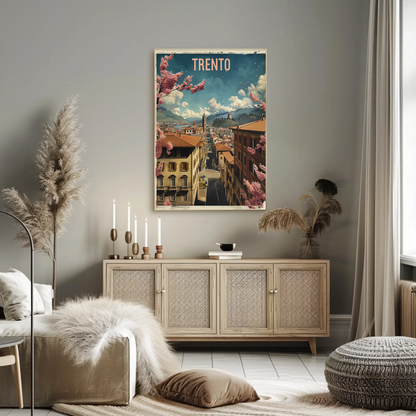 Springtime In Trento Italy Travel Poster