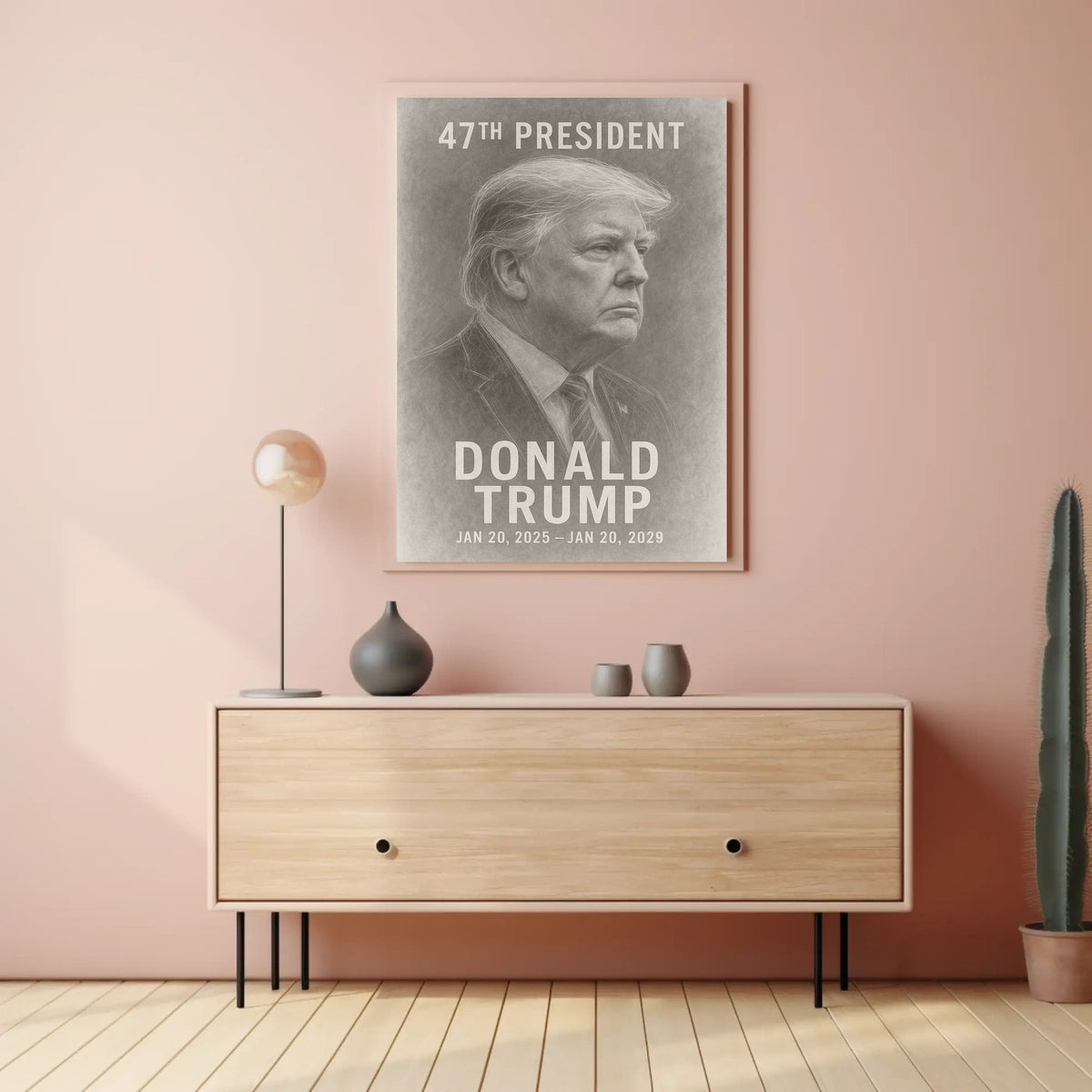 Legacy Leadership Donald Trump Portrait Realism Poster
