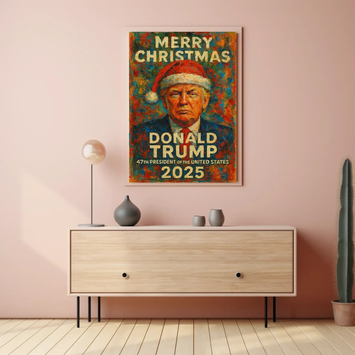 Donald Trump Festive Christmas Presidential Poster