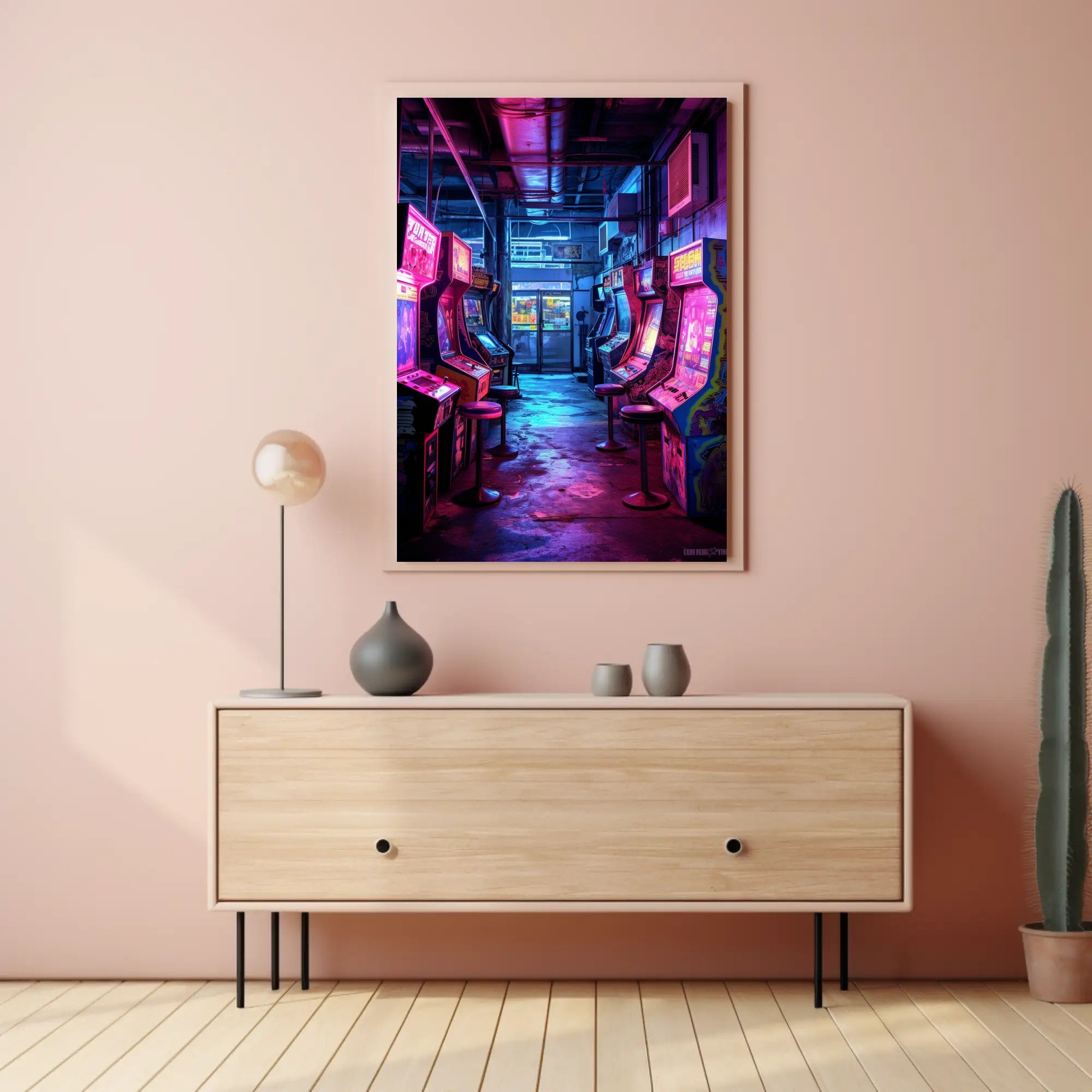 Retro Arcade Haven Poster