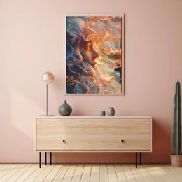 Mystical Wizard in Enchanted Library Poster PosterGoat