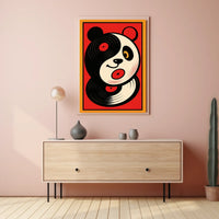 Vinyl Panda Poster