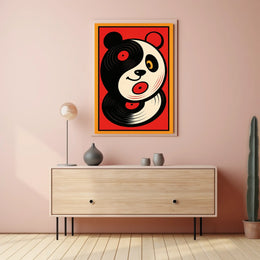 Vinyl Panda Poster