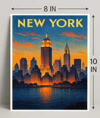 New York City Skyline Poster PosterGoat
