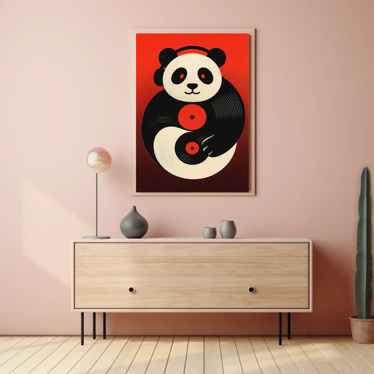 Panda Dj Vibes Poster