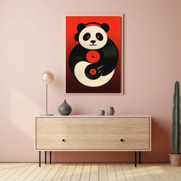 Panda Dj Vibes Poster