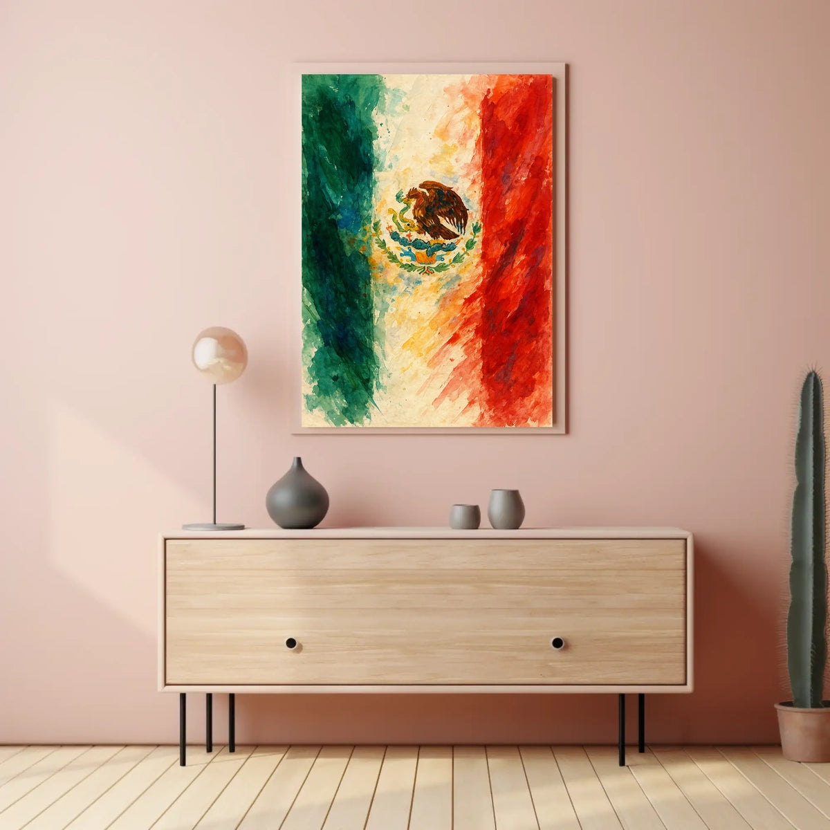 Vibrant Mexican Flag Poster