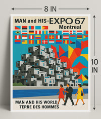 Man and His World Expo 67 Montreal Poster PosterGoat