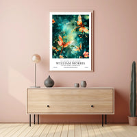 William Morris Inspired Art Nouveau Floral Artistic Poster