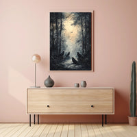 Enchanted Forest With Ravens Poster