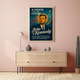 Patriotic Leadership Vintage Quote Poster Art Print
