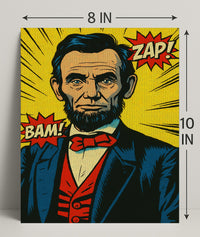 Comic-Style Historical Figure Poster Print PosterGoat