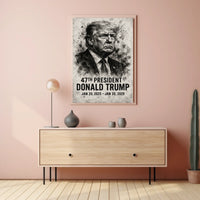 Donald Trump 47th President Poster