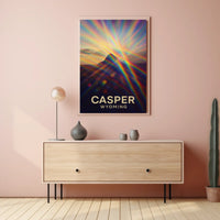 Casper Wyoming Vibrant Perspective Impressionism Poster
