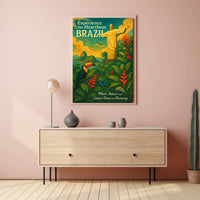 Experience The Heartbeat Of Brazil Poster