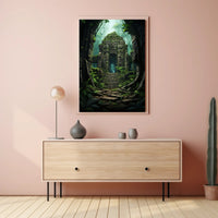 Ancient Jungle Ruins Poster