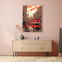London Street Scene Poster