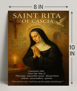 Saint Rita of Cascia Poster PosterGoat
