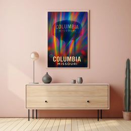 Columbia Missouri Scenic Travel Minimalist Photography Realism Urban Inspire Wall Art Poster