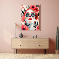 Dia de los Muertos Celebration Art Poster PosterGoat