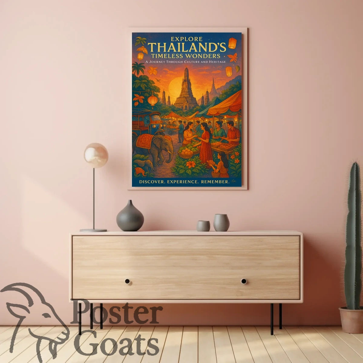 Thailand's Timeless Wonders Travel Poster