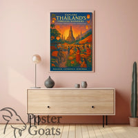 Thailand's Timeless Wonders Travel Poster