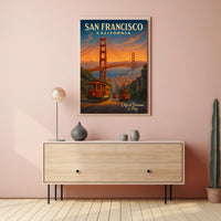 San Francisco Scenic Poster City Of Dreams Wall Art