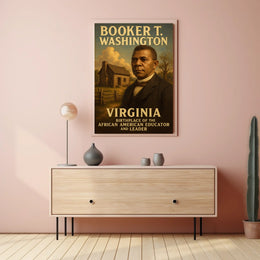 Booker T Washington Educator Heritage Collector Poster