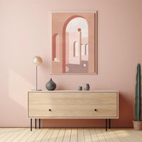 Abstract Architectural Forms Poster