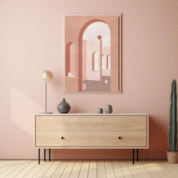 Abstract Architectural Forms Poster