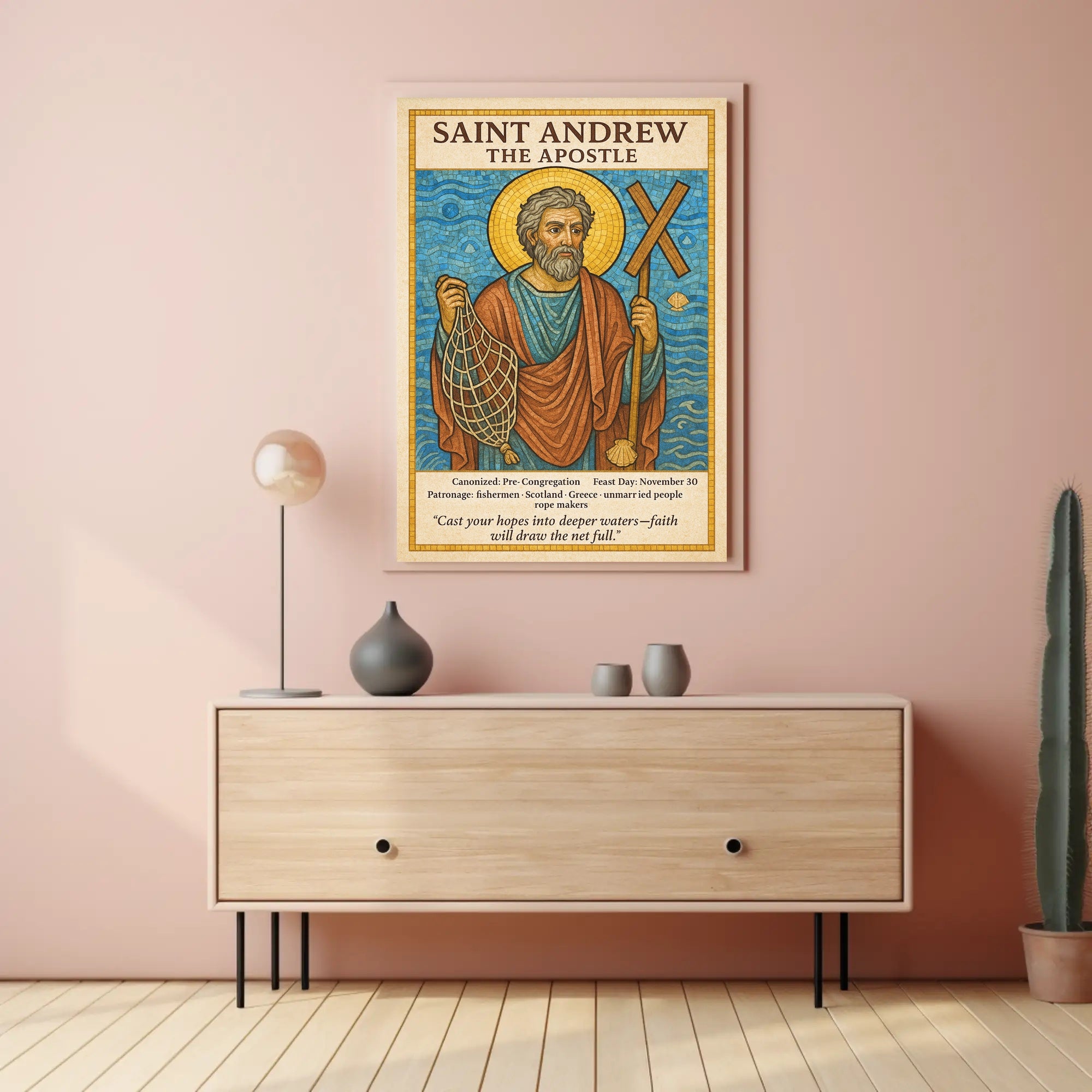 Saint Andrew the Apostle Poster PosterGoat