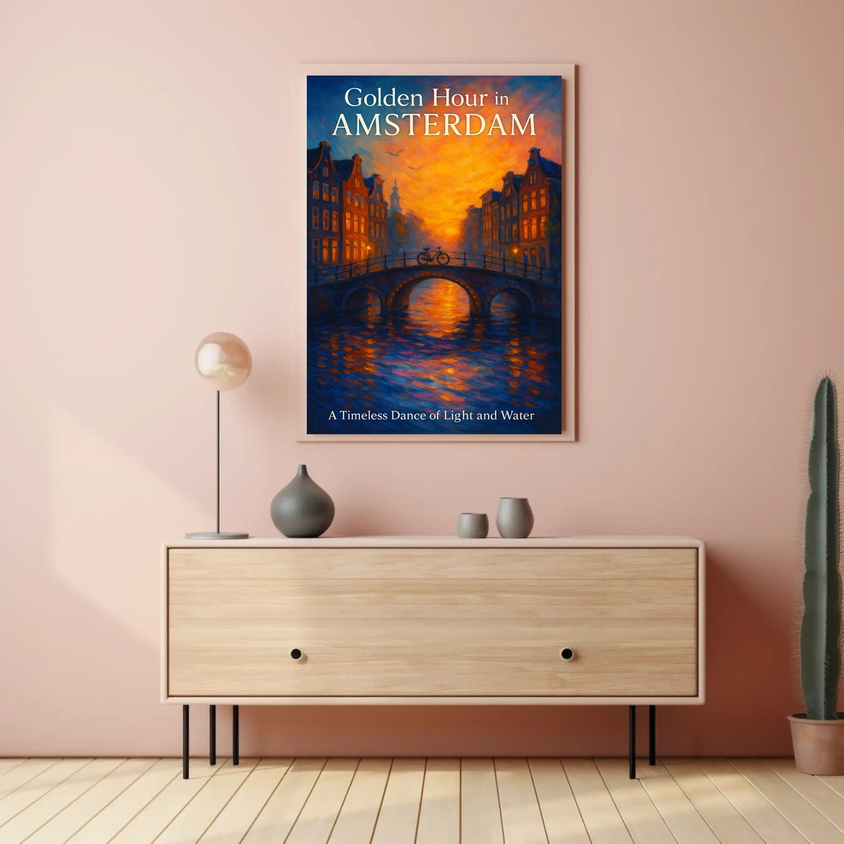 Golden Hour in Amsterdam Poster