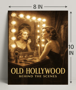 Old Hollywood Behind the Scenes Poster PosterGoat