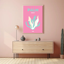 Palm Beach USA Artistic Display Travel Poster PosterGoat