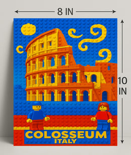 Colosseum LEGO Art Print Wall Decor PosterGoat