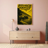 Amalfi Coast Poster Wall Art Coastal Decor Gallery Print