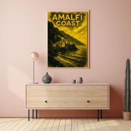Amalfi Coast Poster Wall Art Coastal Decor Gallery Print