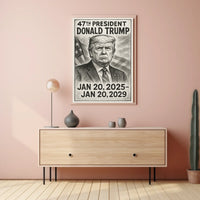 Donald Trump 47th President Poster