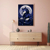 Dj Wolf Under The Moon Poster