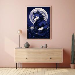 Dj Wolf Under The Moon Poster